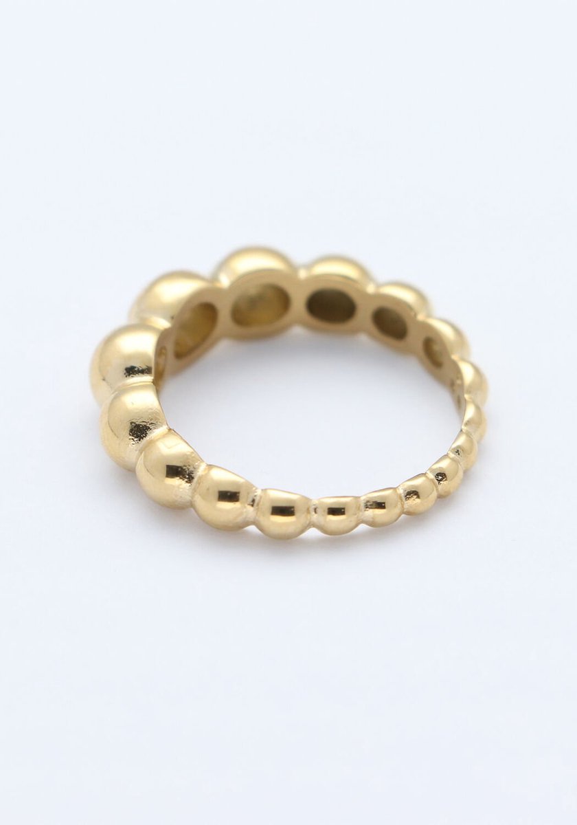 Notre-V Ring Bubbles Sieraden Dames - Goudkleurig - Maat ONESIZE