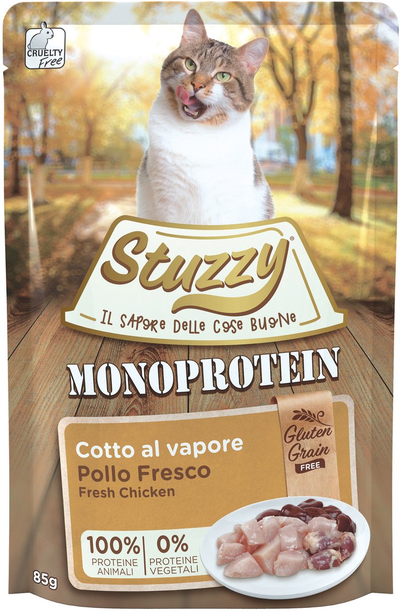 Stuzzy Stuzzy - kattenvoer - Kip - Graan vrij - Volledig Natvoer - 1 x 85gram