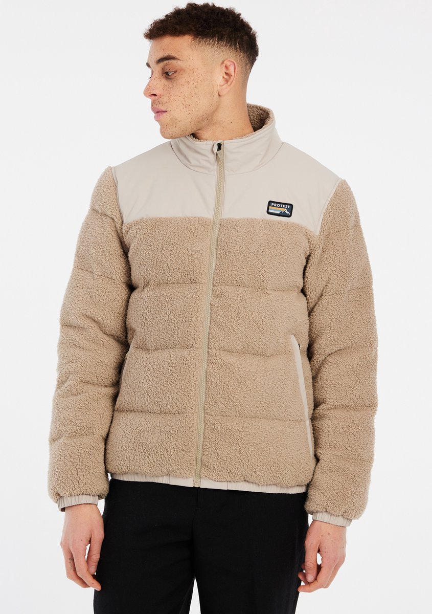 Protest Prtasura – Skijas Heren – Waterafstotende afwerking – Winterjas – Waterkolom 10K Bamboobeige