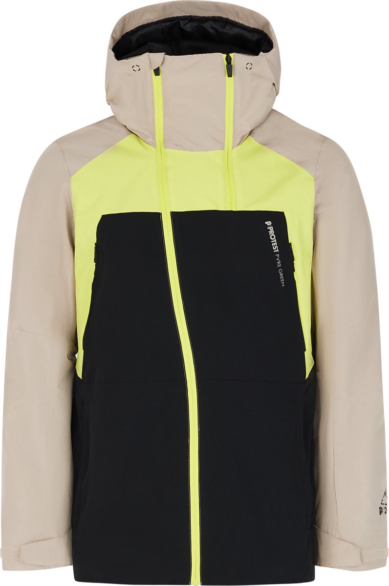 Protest Prtamount – Skijas Heren – Waterafstotende afwerking – Winterjas – Waterkolom 20K Beige