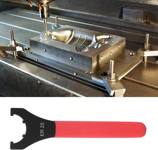 WanRomJun ER11/ER16/ER20 M Type Spantang Klemsleutel Hoog Koolstofstaal CNC Spantang Klem Moersleutel voor Klemmoer Freesmachine Draaibank Chuck Houder Gereedschap (ER20