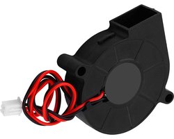 24V 3000 Rpm 5015 Borstelloze Ventilator - Zwart - 50 * 15Mm - Radial Cooling Fan - Turbofan Cooler Kit - 3D Printer Accessoires - Dc 24V .
