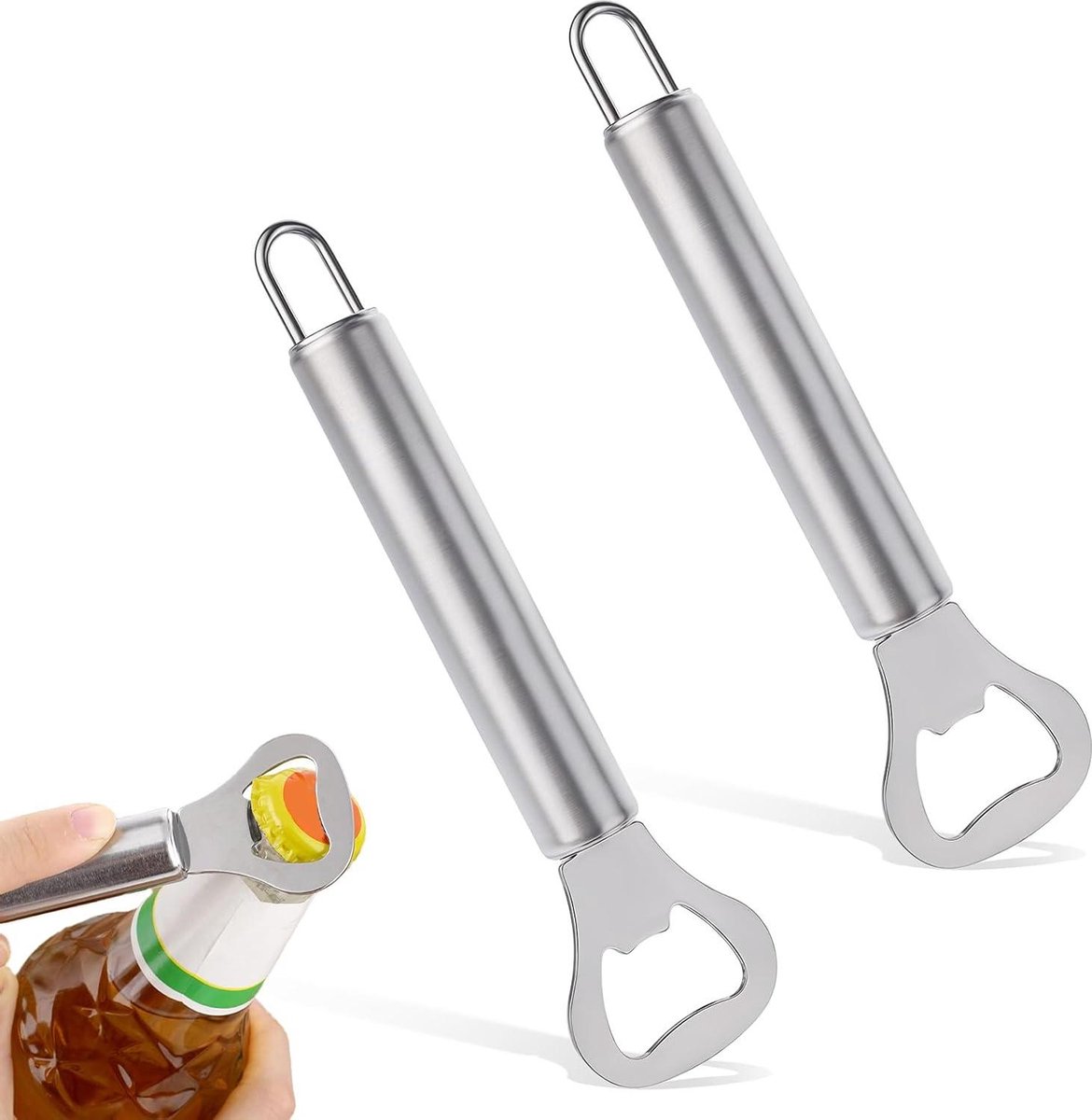 Lot 2 Porte Clés Décapsuleurs Bleu & Noir