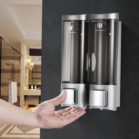 Aqualine Zeepdispenserhouder 200ml, wit kopen