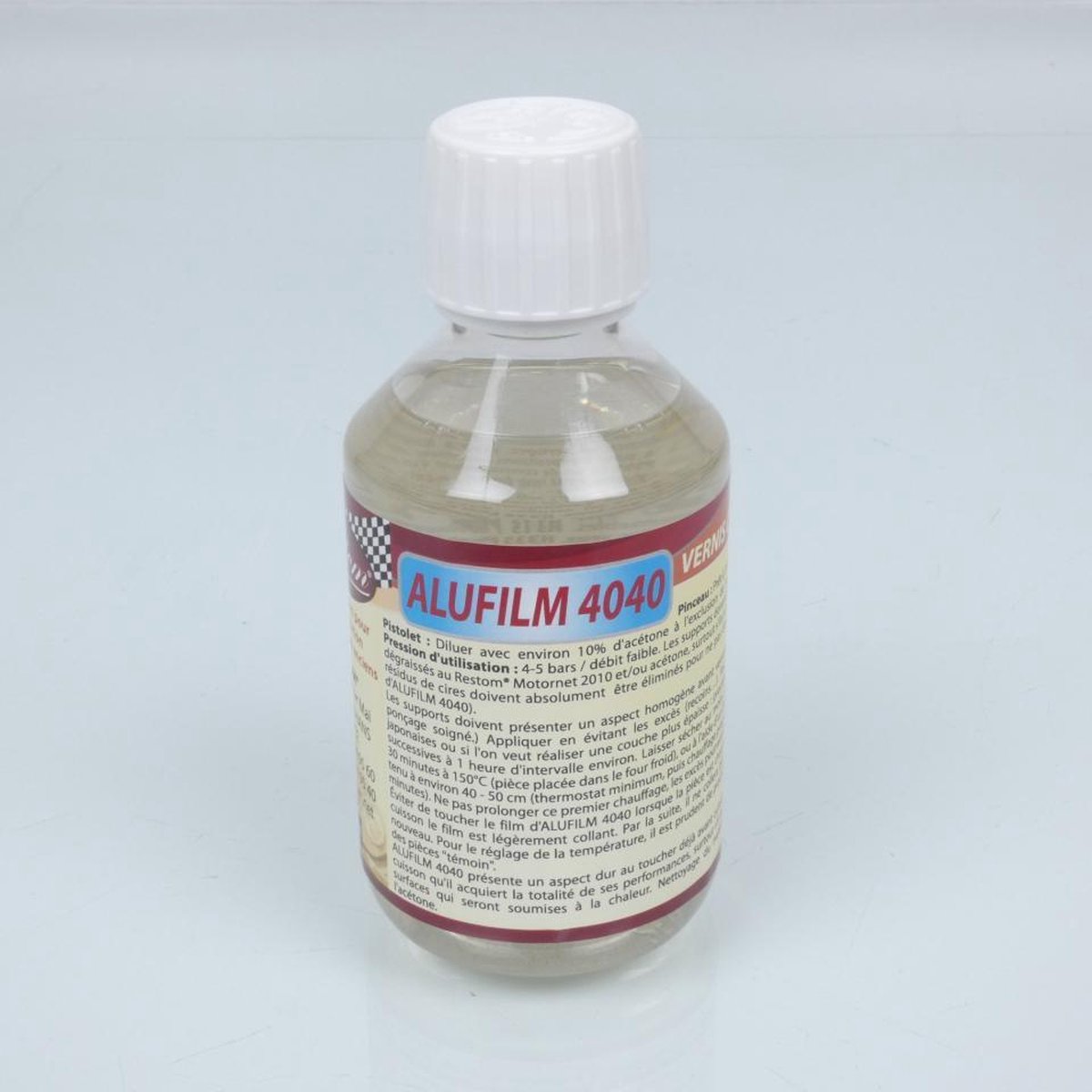 restom alufilm 4040 250ml epoxylak voor nieuw lichtmetalen motorcarter