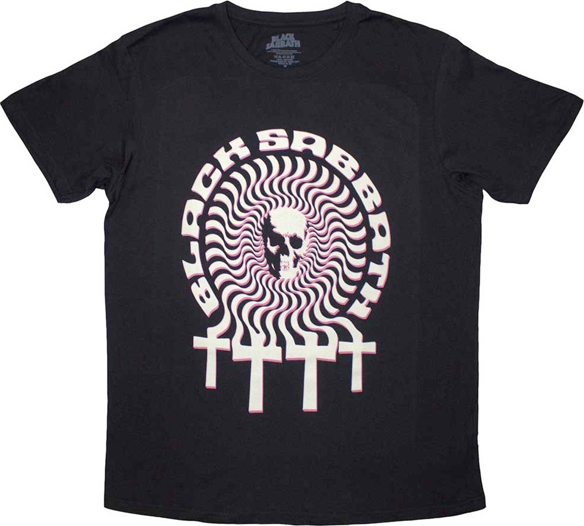 Black Sabbath - Hypnotic Skull Heren T-shirt - S - Zwart