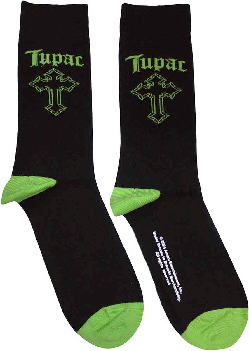 Tupac - Green Cross Sokken - Zwart