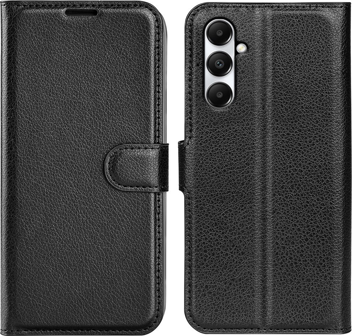Coverup Hoesje - Geschikt voor Samsung Galaxy A05s Hoesje - Coverup Book Case - Zwart
