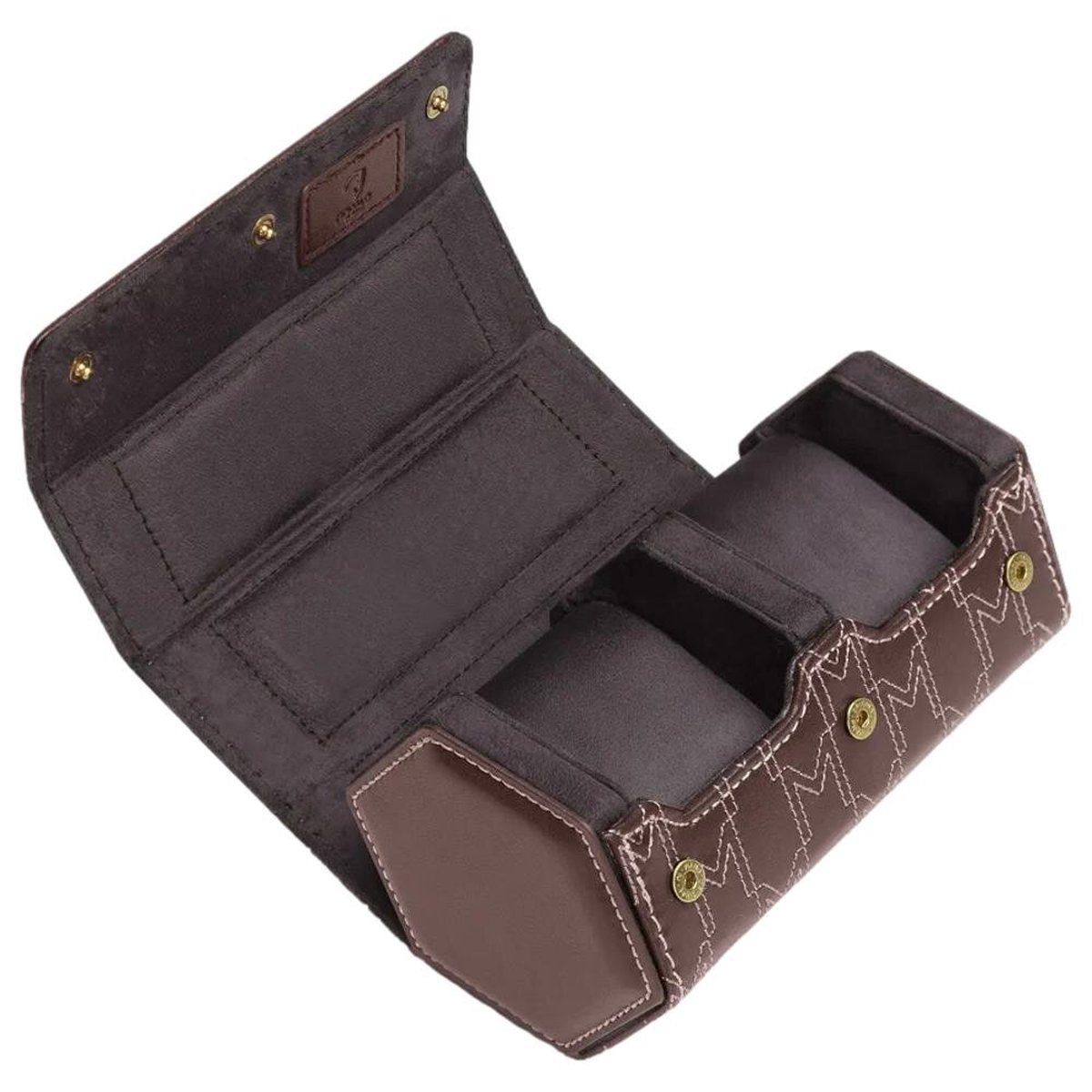 Modalo - 320291 - Uhrenrolle voor 2 Horloges - mahonie-bruin - Sirius
