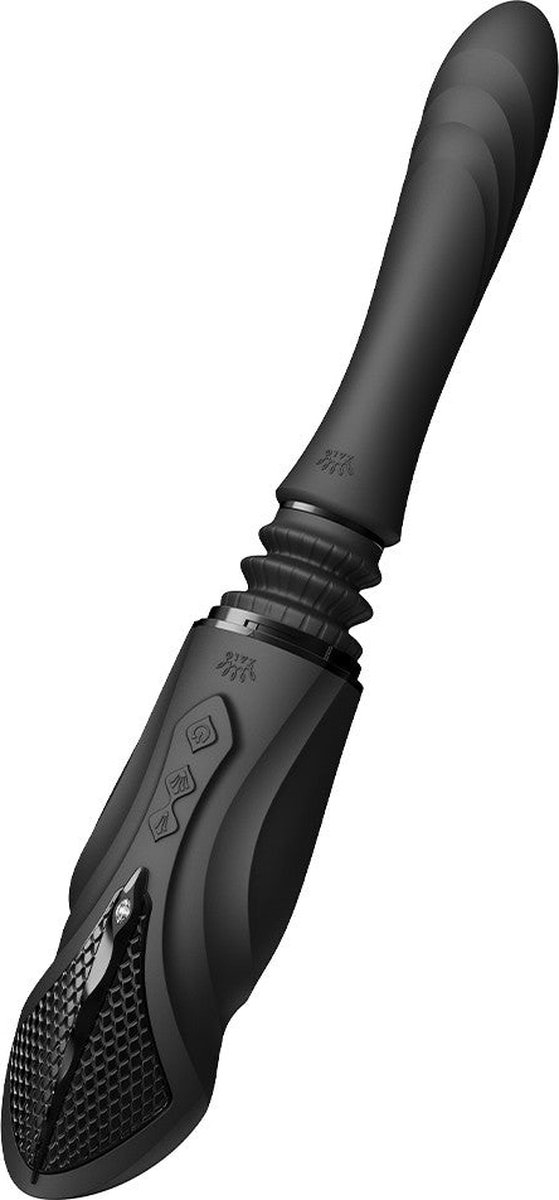 Goedkoopste Zalo - Sesh - Verwarmende Stotende Vibrator met Afstandsbediening - Obsidian Zwart