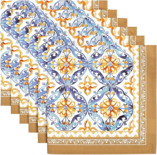 ZOTEXA 12 Stuks Cocktail Servetten Cocktails Hemstitch