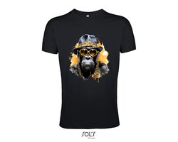 T-Shirt 2-158an01 Gangsta Hip Hop Monkey - 4xL