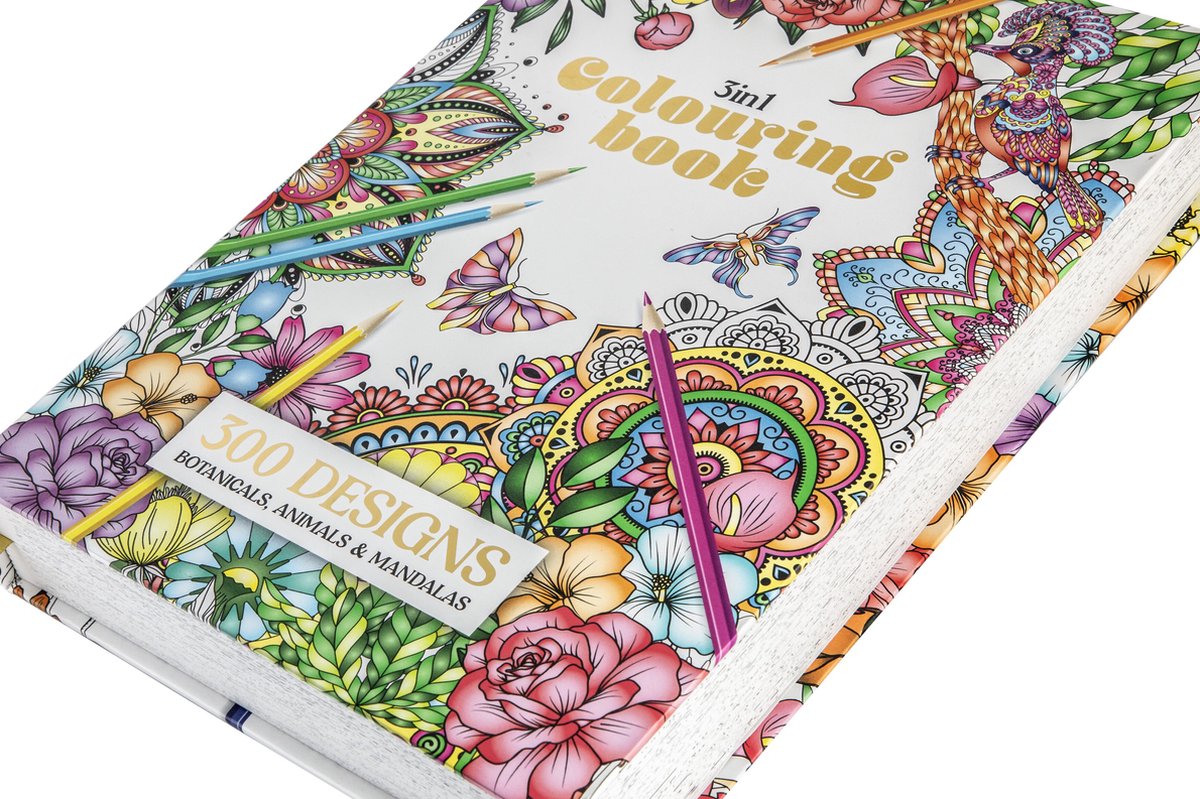 Luxe Kleurboek Voor Volwassenen - 300 Kleurplaten - Formaat A4 - Thema’s in Botanisch, Dieren & Mandala - volwassen kleurboek - Tekenen & Kleuren - Perfect voor Volwassenen - Joya Creative — afbeelding 12
