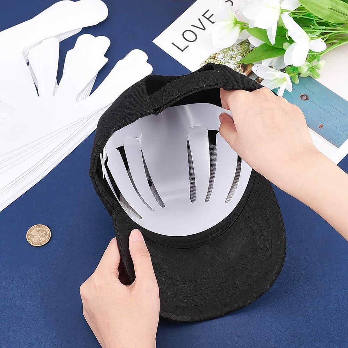 Lot De 10 Supports Intérieurs Pour Casquettes Baseball - PVC Transparent, Anti-Déformation - 10