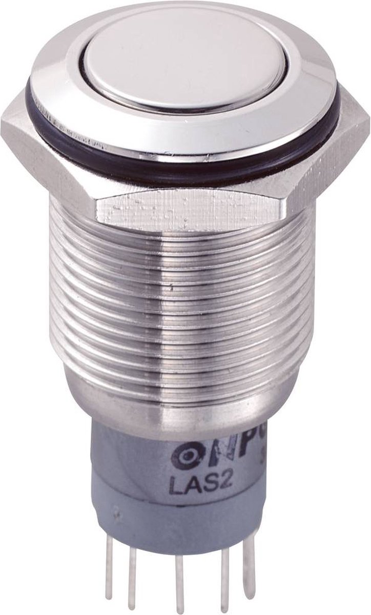 TRU COMPONENTS 701966 LAS2GQF-11Z/S/P Vandalismebestendige drukschakelaar 250 V/AC 3 A 1x aan/aan Continu 1 stuk(s)
