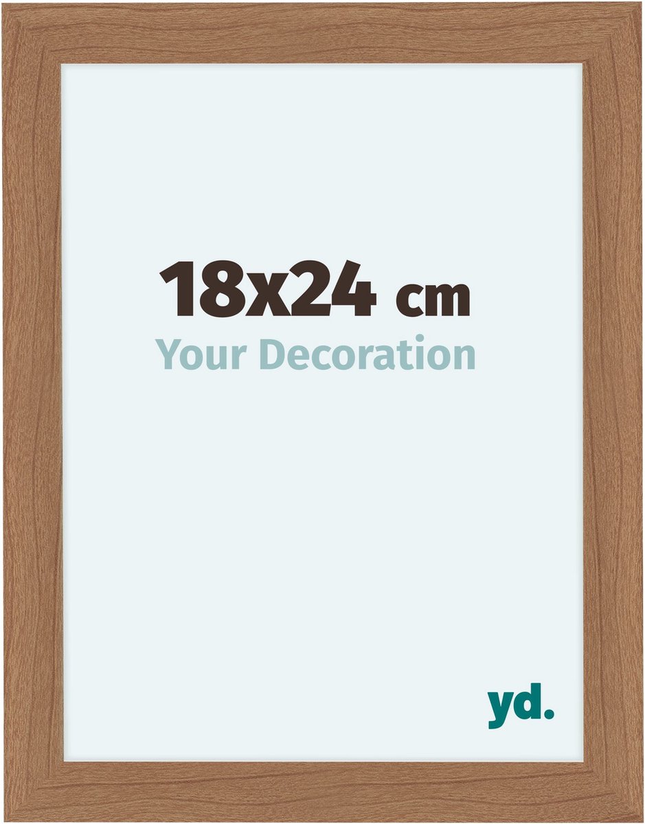 yd. Your Decoration - Fotolijst 36x48 cm - MDF - Notenhout Licht - Como