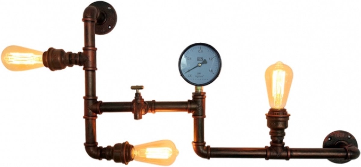 OHNO - Woonaccessoires - Hydrus Wandlamp - Koper - Tijdloos - Modern - Industrieël