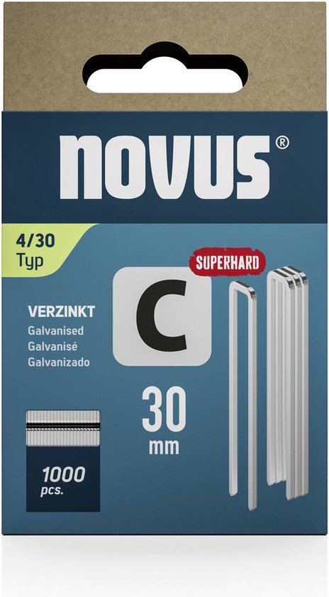 Morsetti Tipo 11/8mm Morsetti A Filo Piatto Novus Tools - Tipo G11/8, 5000 Pezzi, Per Fissaggio Pellicole E Cartoni Morsetti Tipo G Novus - 11