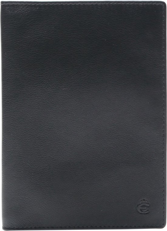 Esquire Cuir Étui pour carte d'identité Logo Passport Cover Black Noir