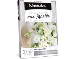 Wonderbox Coffret cadeau - Félicitations aux mariés - Exception