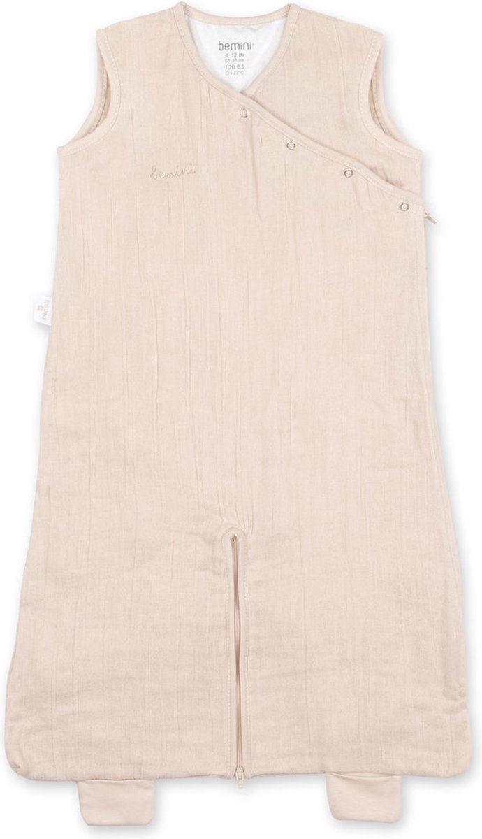 BEMINI Babyslaapzak - MAGIC BAG 4-12m - TOG 0.5 - Hydrofiele zomergaze - Linnen