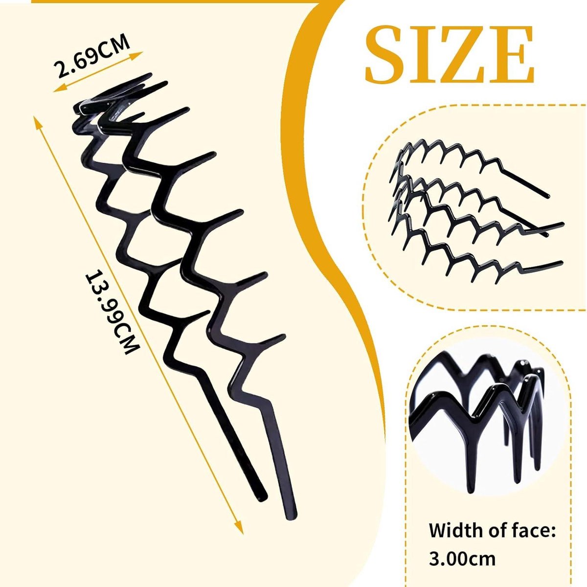 Zigzag Haarband Zwart bestel je voordelig op ! ♡ €6,95