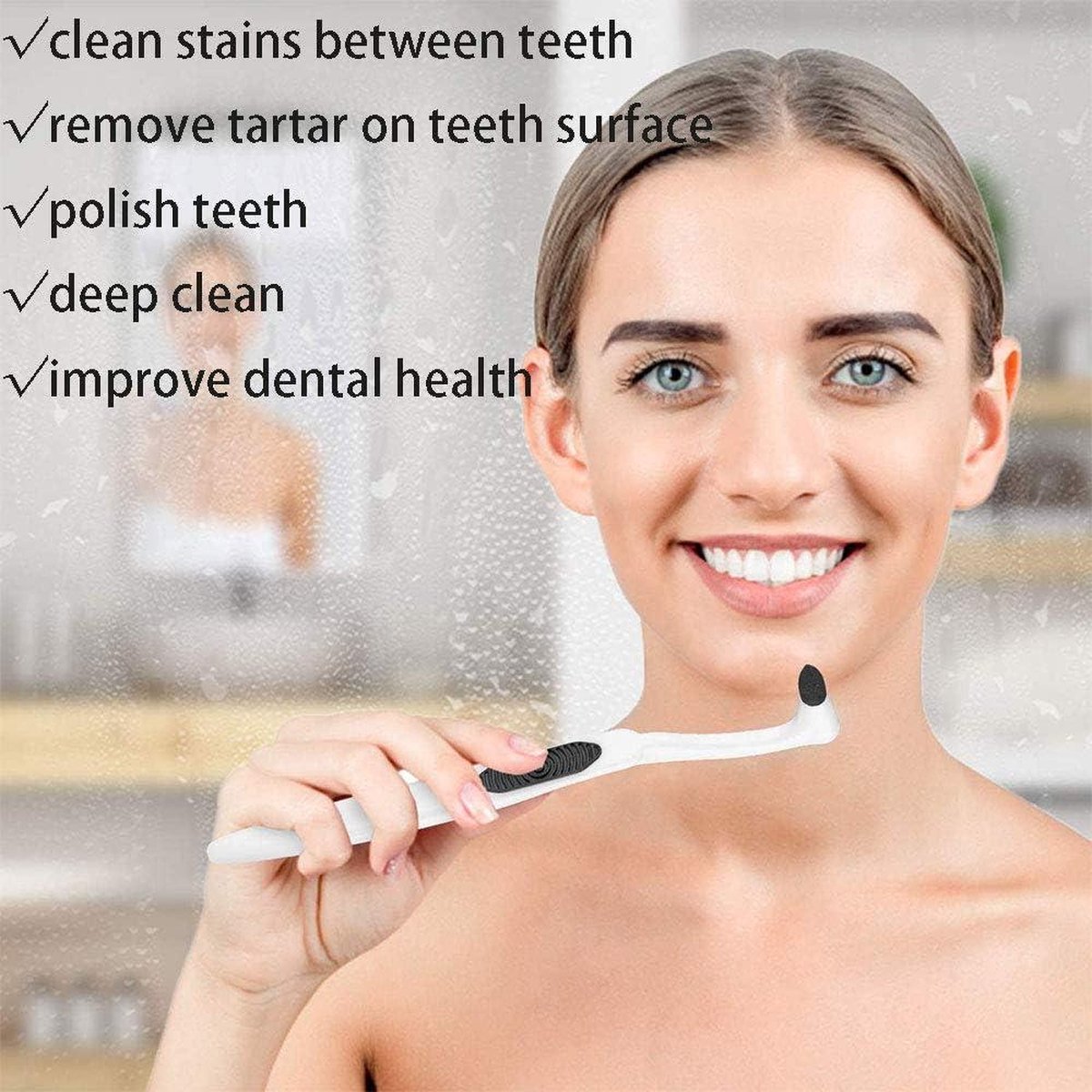Tandvlek verwijderaar tool voor tanden polijsten en reinigen - whitening mondhygiëne verzorging - 1 stuk