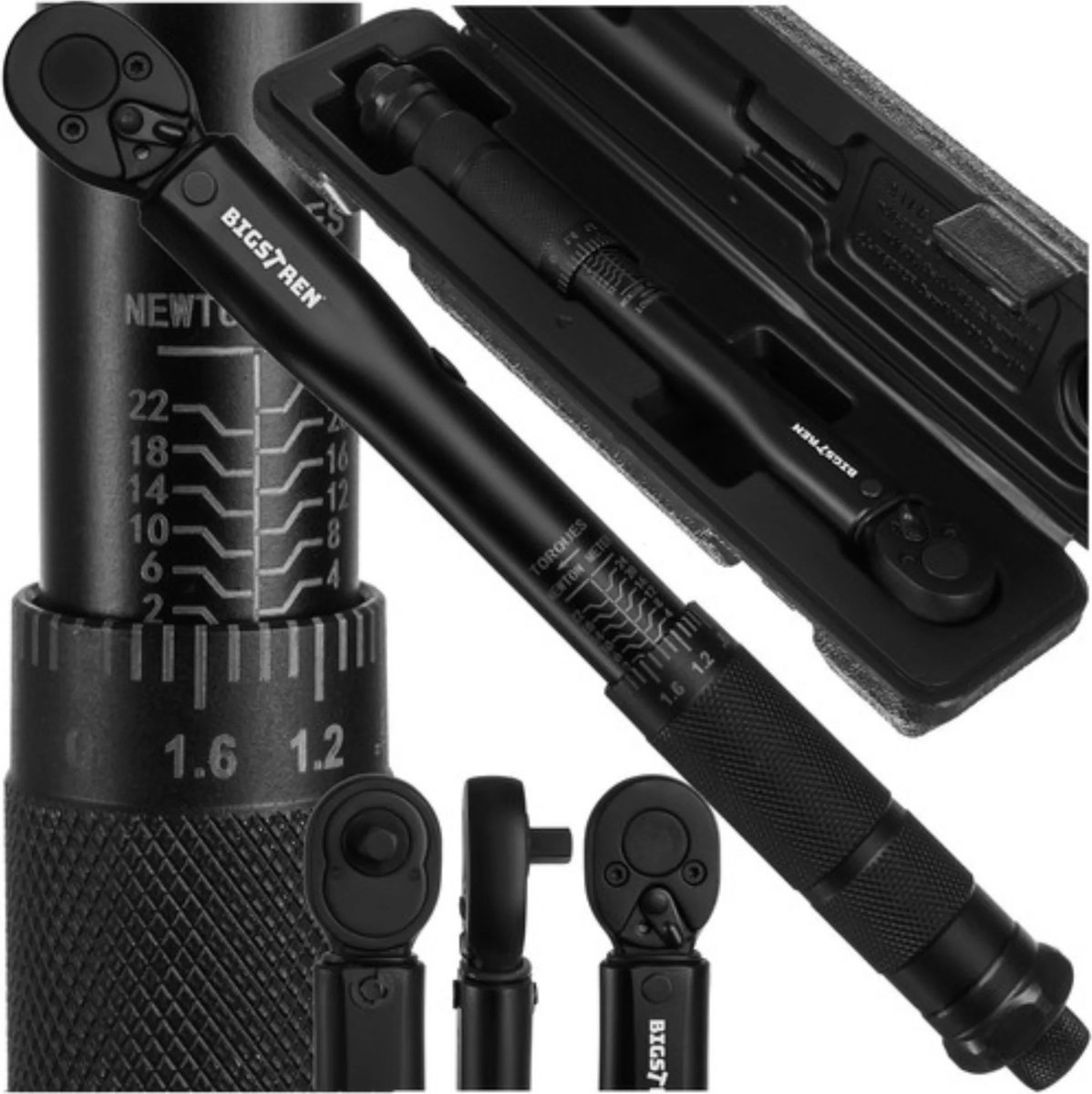 Bigstren Momentsleutel 1/4" - 2-24 Nm - Inclusief Opbergkoffer - Professioneel Gereedschap