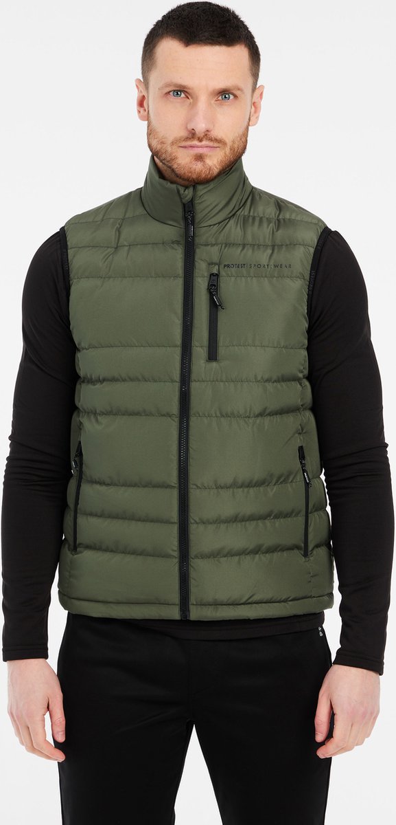 Protest Bramptoon Bodywarmer Heren Ritssluiting Zijnaadritssluiting Thyme