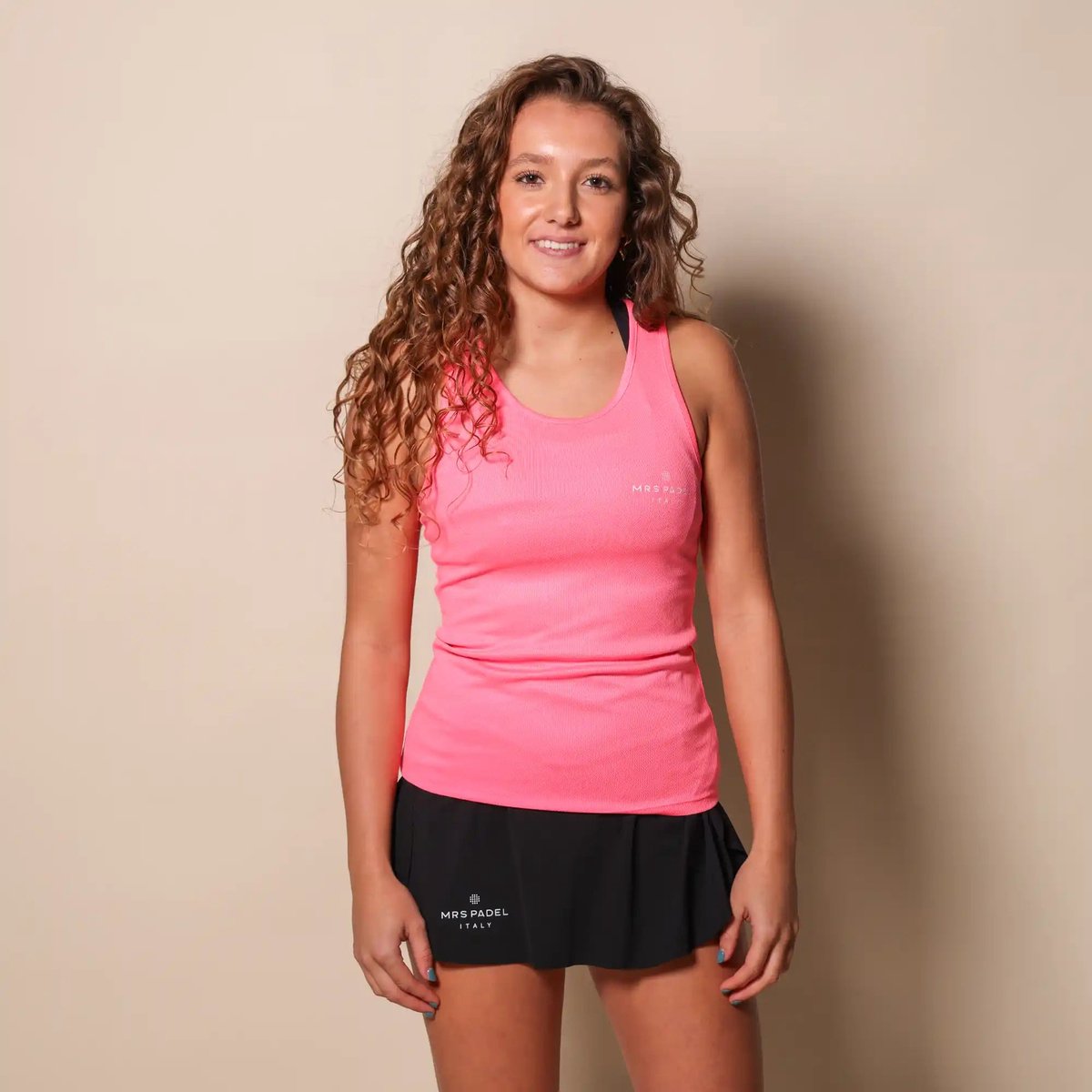 Padel Singlet Neon Roze - Maat XL