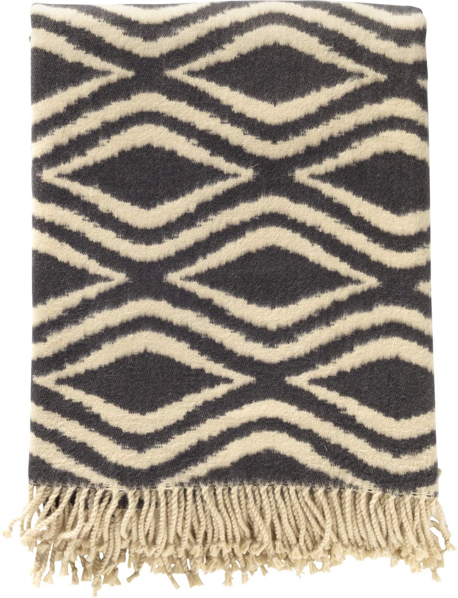 AMORELLA | plaid 150x200 cm | Charcoal Gray | antraciet | Hoii