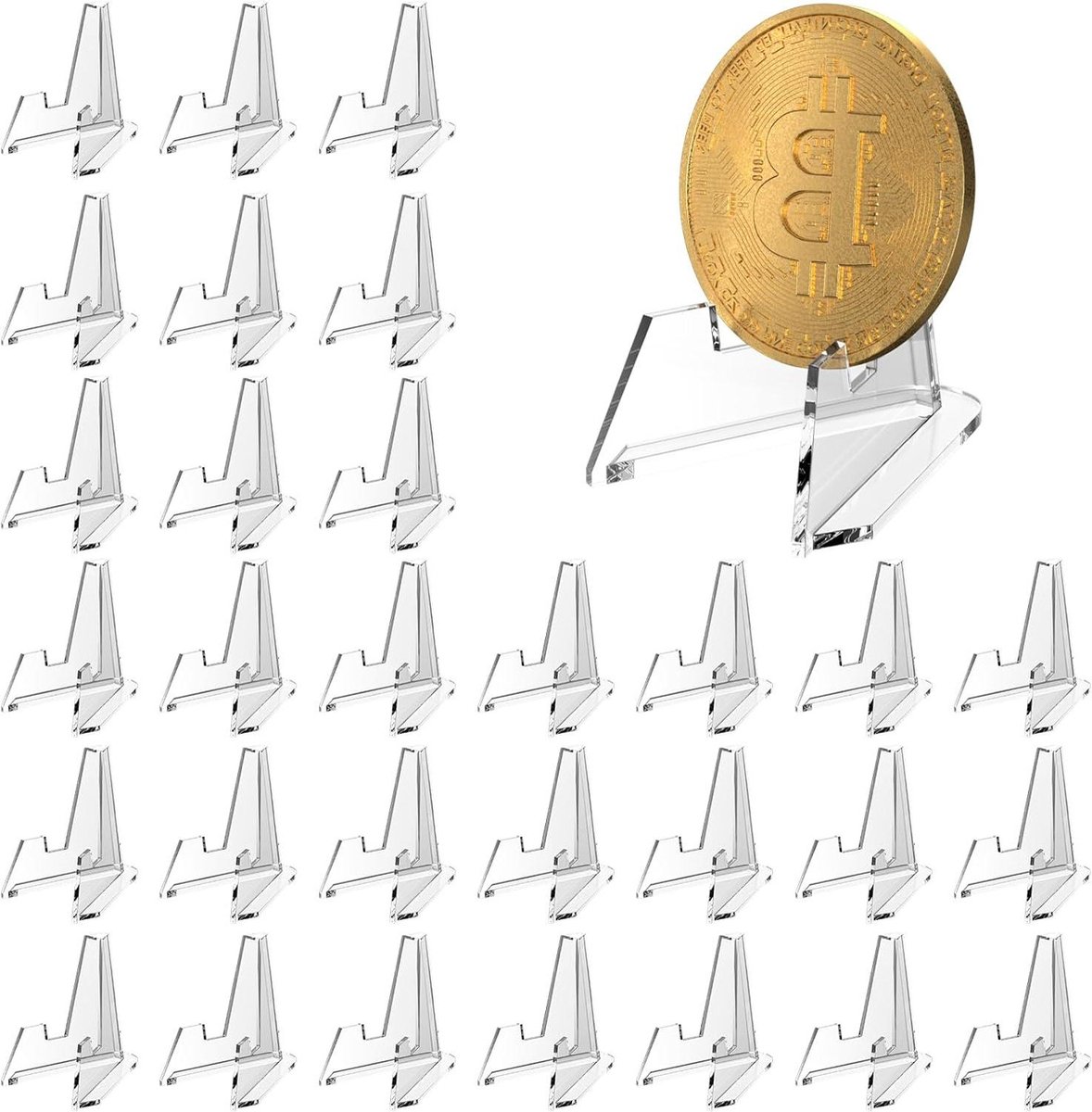 Bordenhouders - 30 stuks muntenstandaard voor verzamelkaarten en medailles