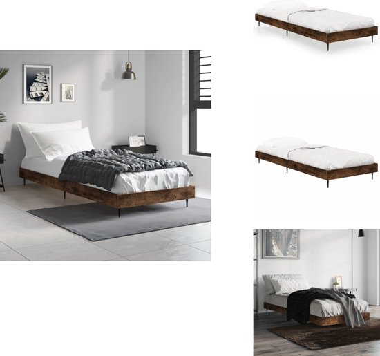 vidaXL Bedframe zonder matras hout sonoma eikenkleurig 90x200 cm