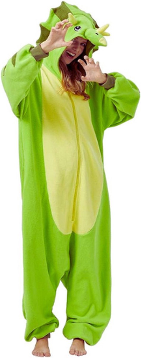 Uniseks dinosaurus-onesie kostuum pyjama Tie-dye Dino carnaval
