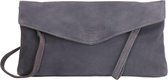 Charm suede leren schoudertas grey