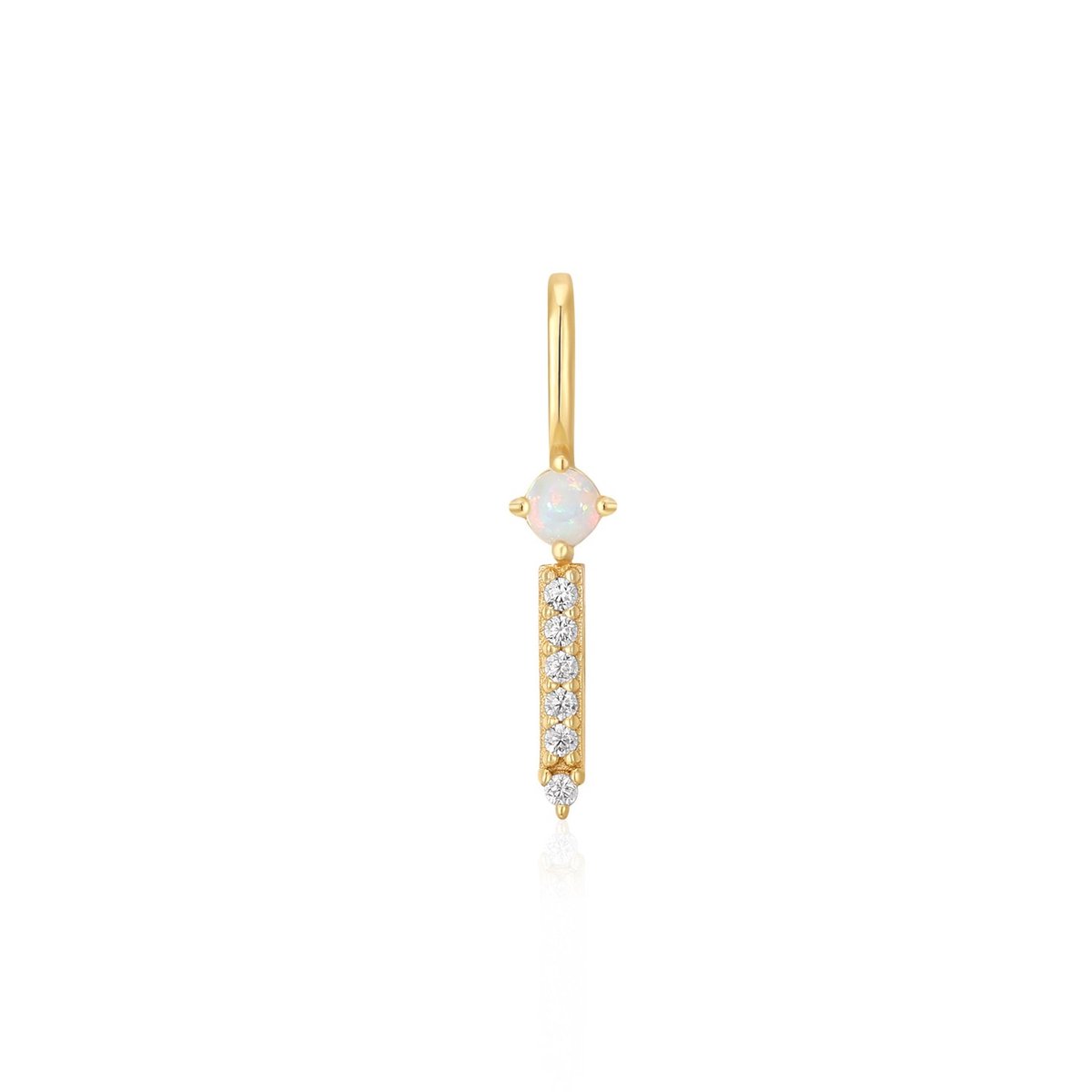 Ania Haie AH NC048-01G Pop Charms Dames Hanger - Fantasie - Sieraad - Zilver - Goudkleurig - 925 Zilver - Opaal - 4 mm breed - 12 mm lang