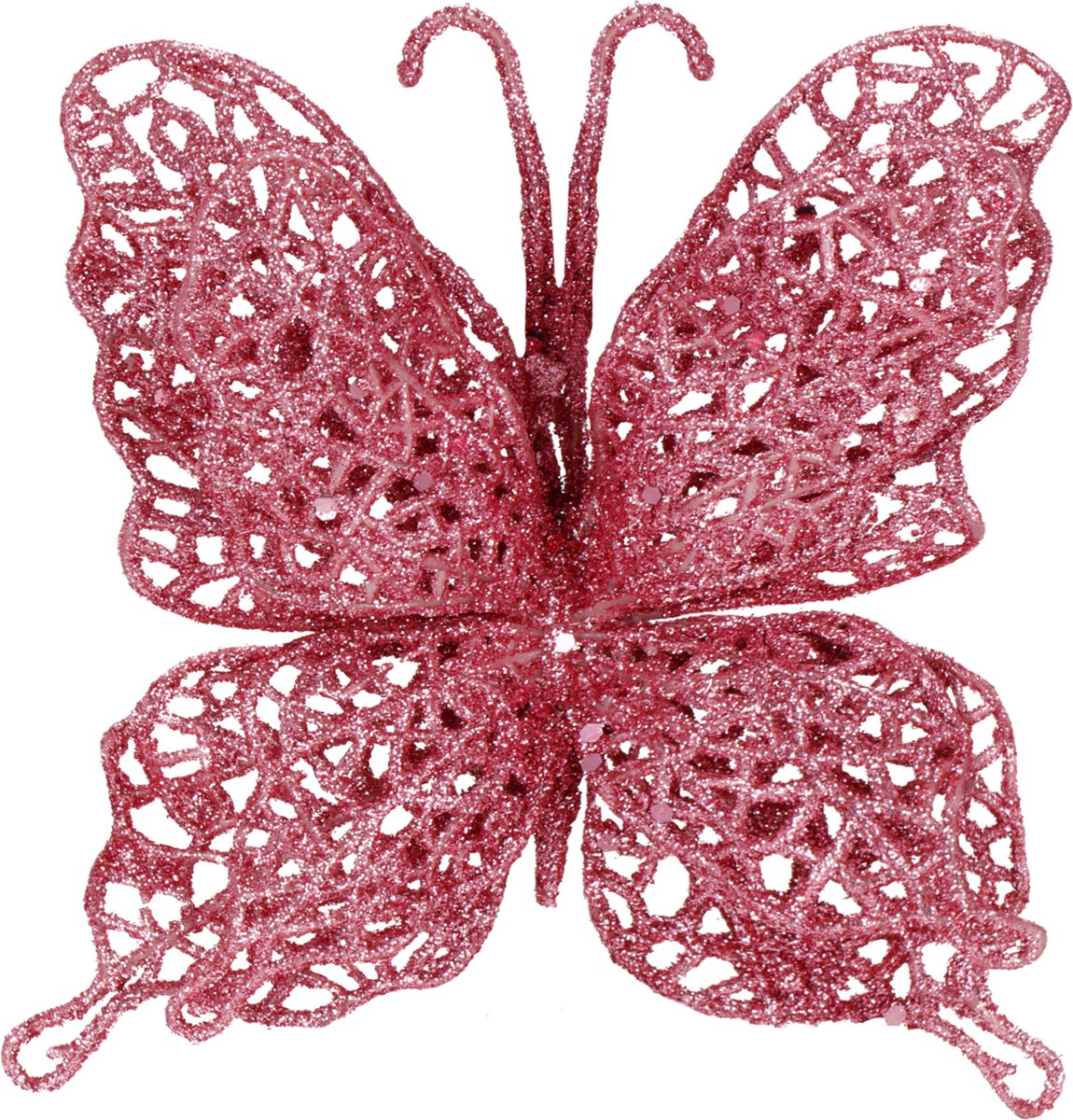 Springos Kerstboomhanger Vlinders | Kunststof | Roze