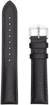 Hirsh Horlogeband Highland Zwart - Leer - 24mm