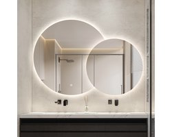 Top 10 spiegelverwarming en badkamerspiegels met verwarming 2026: FENOMÉ Madrid badkamerspiegel met LED en verwarming 80 x 60 cm