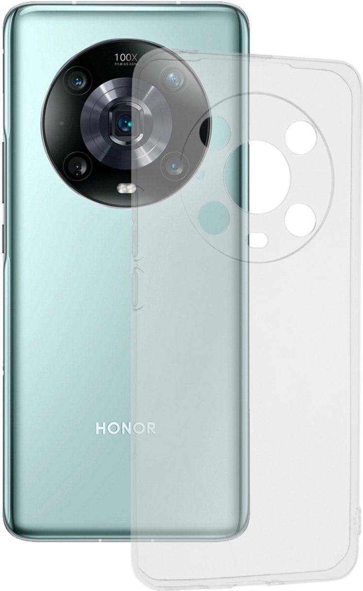 Techsuit Clear Silicone Back Cover hoesje voor HONOR Magic4 Pro - Transparant