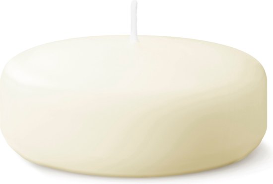 Bolsius - Maxi Drijfkaarsen - Ivoor - 12 stuks