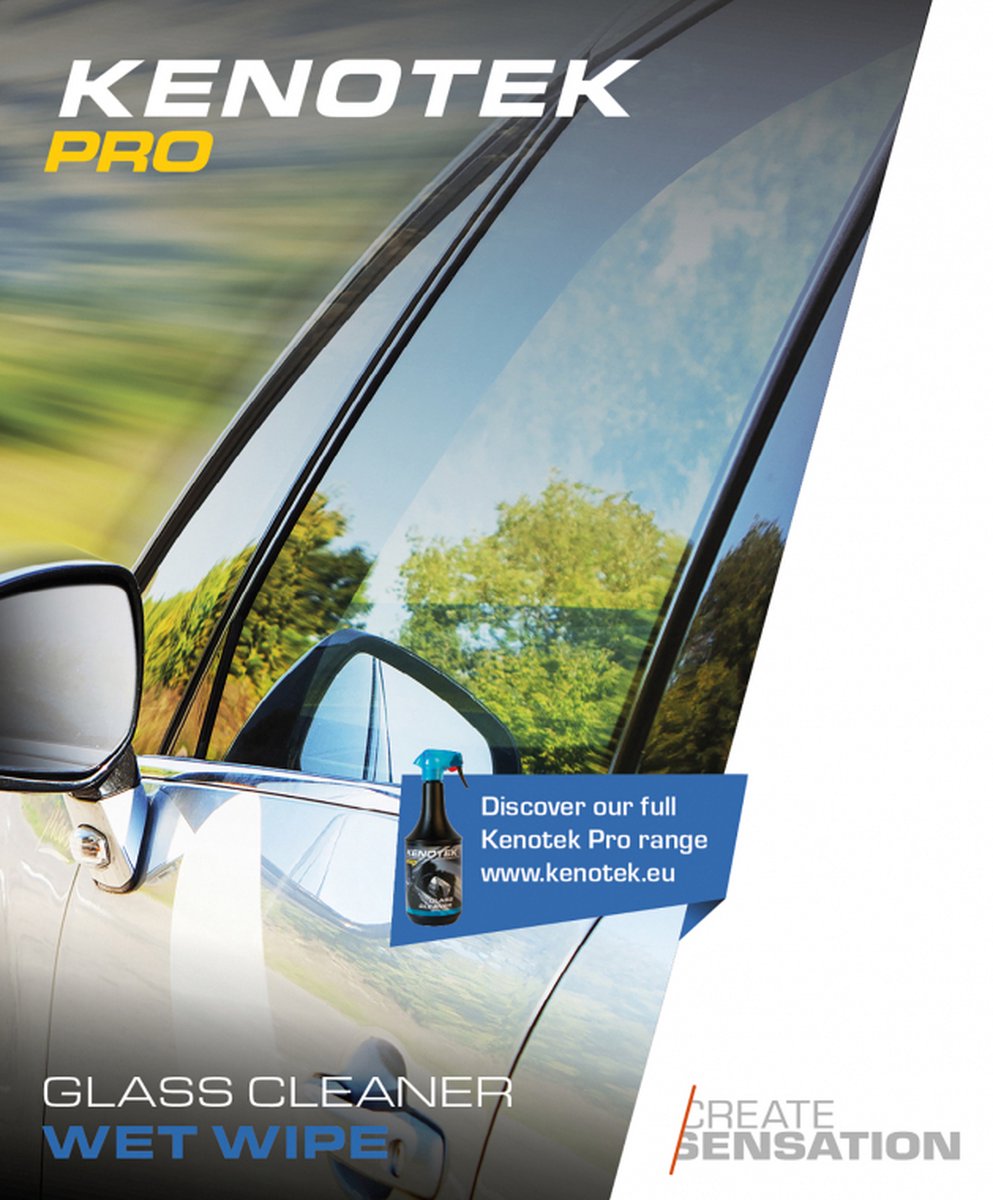 KENOTEK - PRO Wet Wipes Glass Cleaner XXL