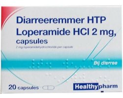 Healthypharm Diarreeremmer HTP Loperamide HCl 2mg - 2 x 20 capsules