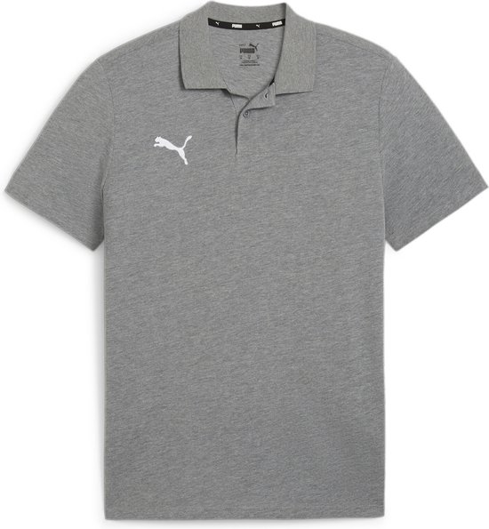 PUMA teamGOAL Casuals Polo Chemise de sport pour hommes - Gris Medium chiné-Puma White