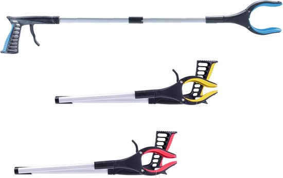Afvalgrijper/grijptang - opvouwbaar - 81 cm - aluminium/kunststof - magnetische grip kaak van Strex — afbeelding 5