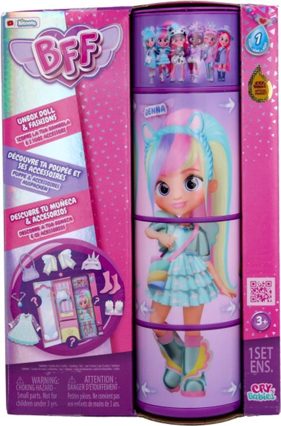 IMC TOYS - Pop Jenna Fashion Doll - Cry Babies Best Friends Forever - 904361 — afbeelding 5