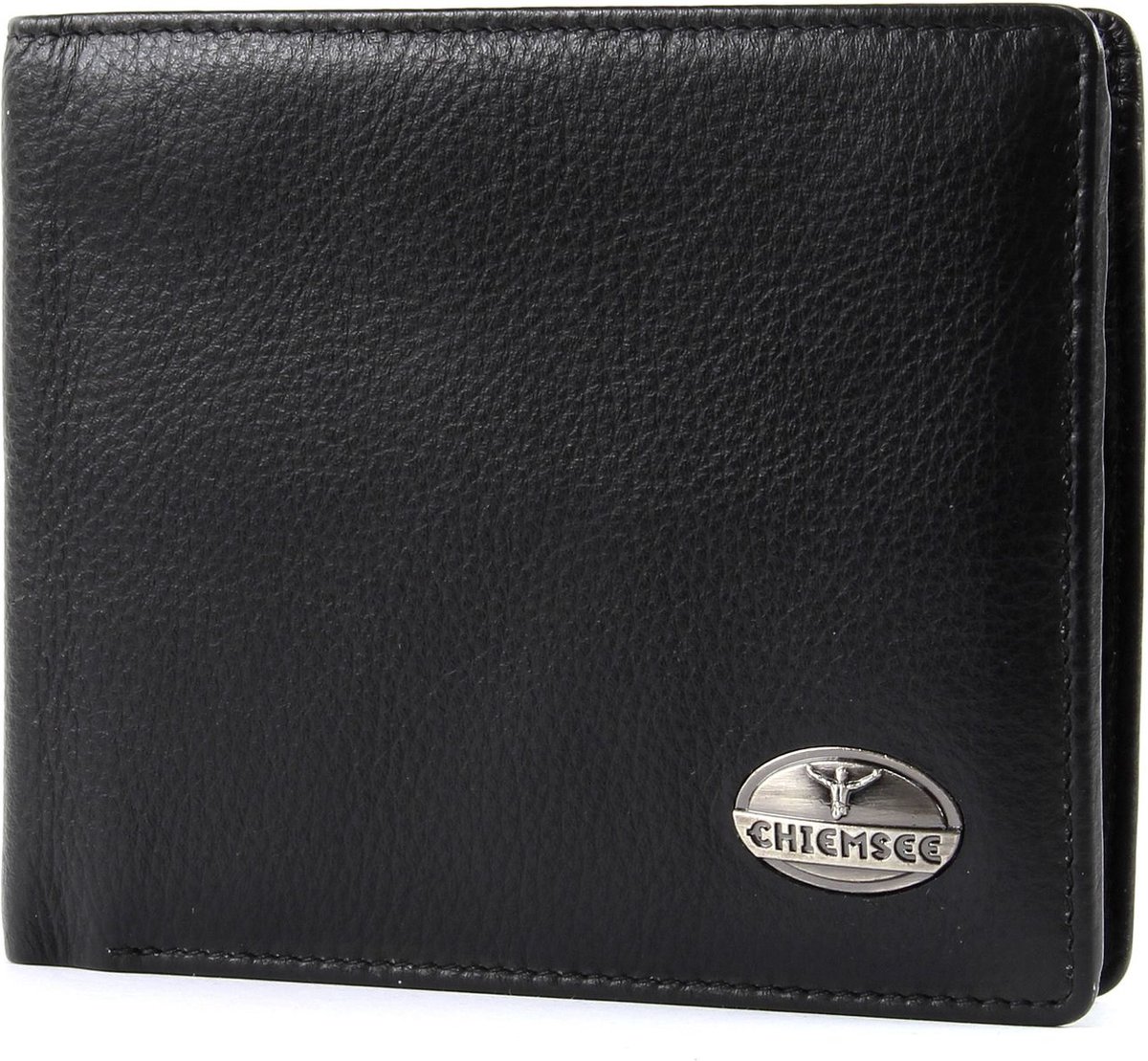 CHIEMSEE Leren Portemonnee Leather Wallet Black Zwart