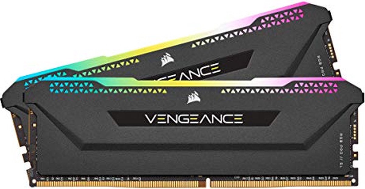 Corsair 64 GB DDR4-3200 Kit werkgeheugen CMH64GX4M2E3200C16, Vengeance RGB PRO SL