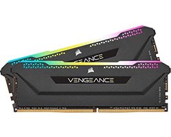 Corsair Vengeance RGB Pro SL - Geheugen DDR4 - 64 GB: 2 x 32 GB - 288-PIN - 3200 MHz - CL16 - 1.35V - RGB - XMP 2.0 - Voor AMD Ryzen, Threadripper, Intel - zwart