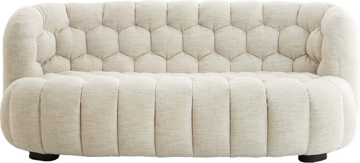 Light & Living Light&living Bank 200x100x78 cm AMARA crème Wit